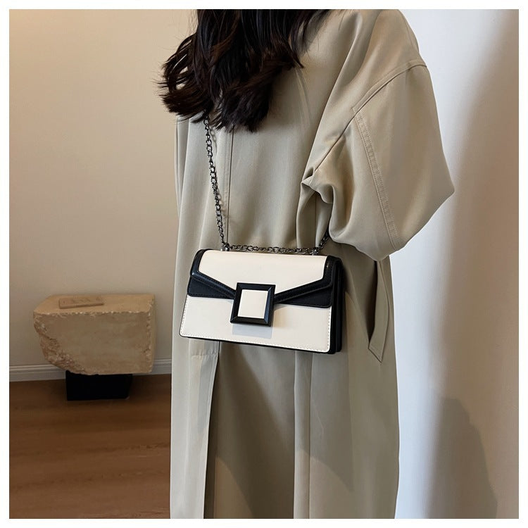 Niche Design Crossbody Bag for Women2024New Trendy Spring Fashion Quilted Chain Bag Textured Single Shoulder Small Square Bag