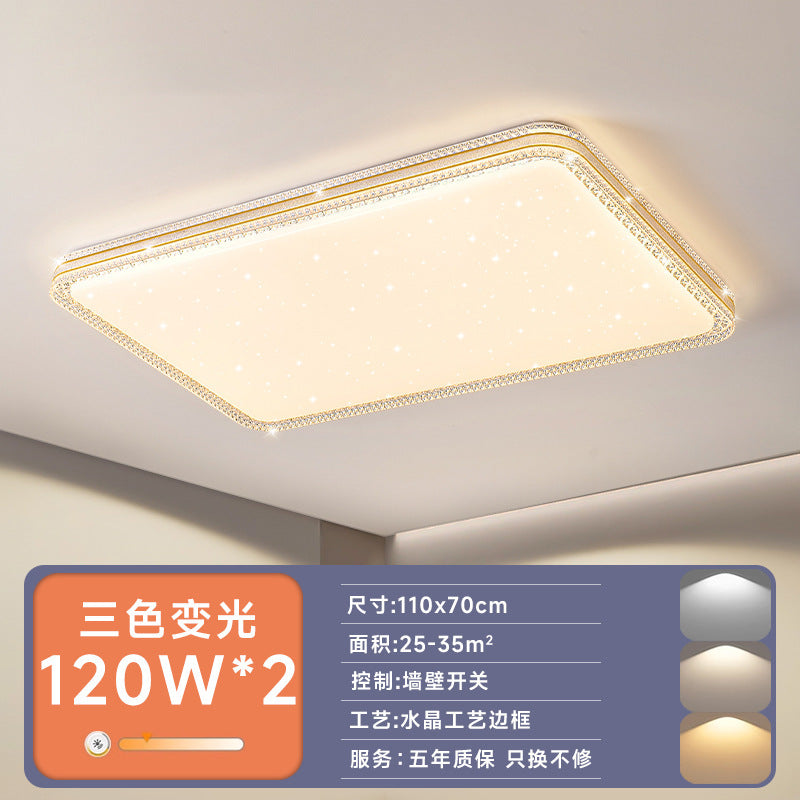 led Ceiling Lamp Master Bedroom Lamp Simple Modern Living Room Lamp Round Room Study Romantic Starry Sky Light Fixture