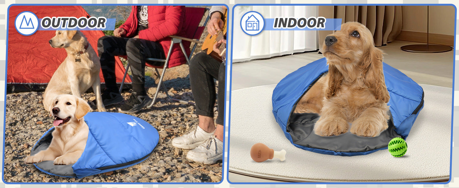 Wholesale Pet Warm Sleeping Bag Outdoor Beach Camping Portable Mummy Lightweight Waterproof Winter Pet Sleeping Bag