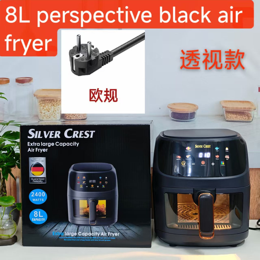 8LAir fryer Visual Touch Fryer Large Capacity Intelligent Fully Automatic Electric Fryer French Fries Oven Machine