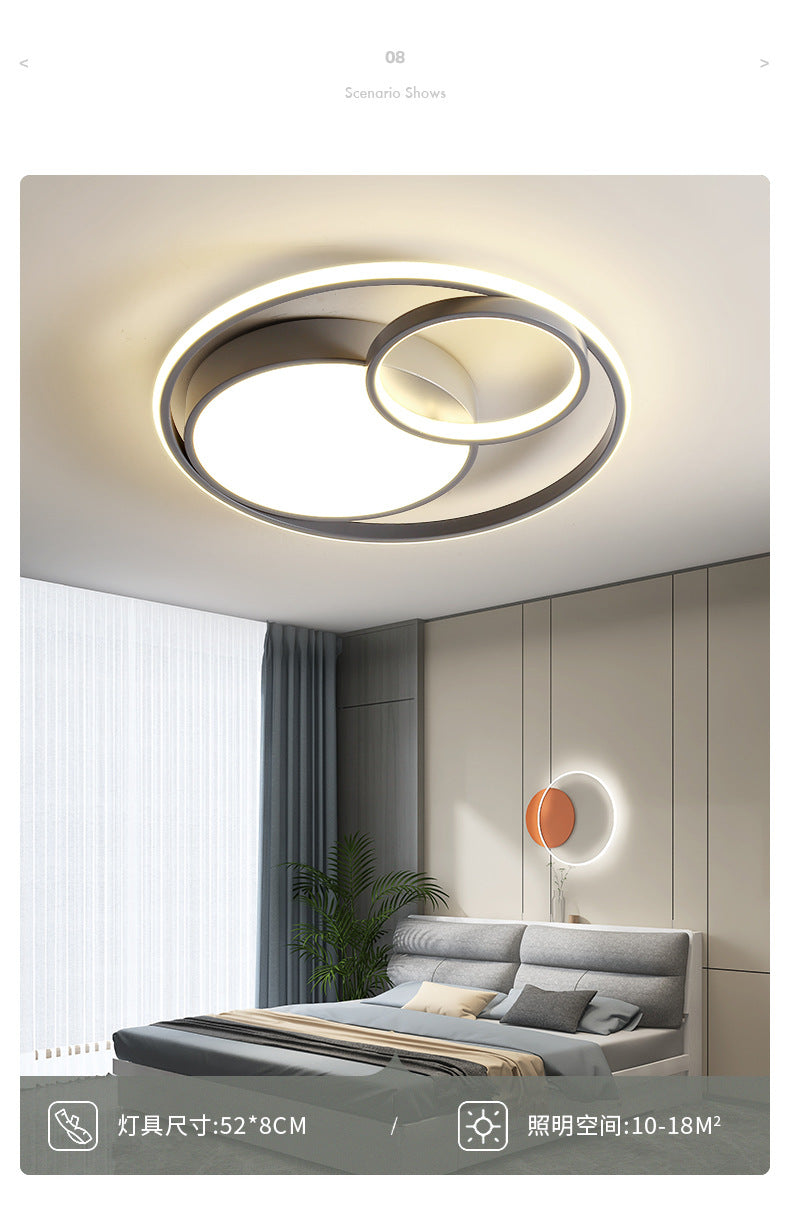 Wholesale New Bedroom Lamp Dining Room Lamp Living Room Lamp Simple Modern Cozy Master Bedroom Round Nordic Ceiling Light Fixture