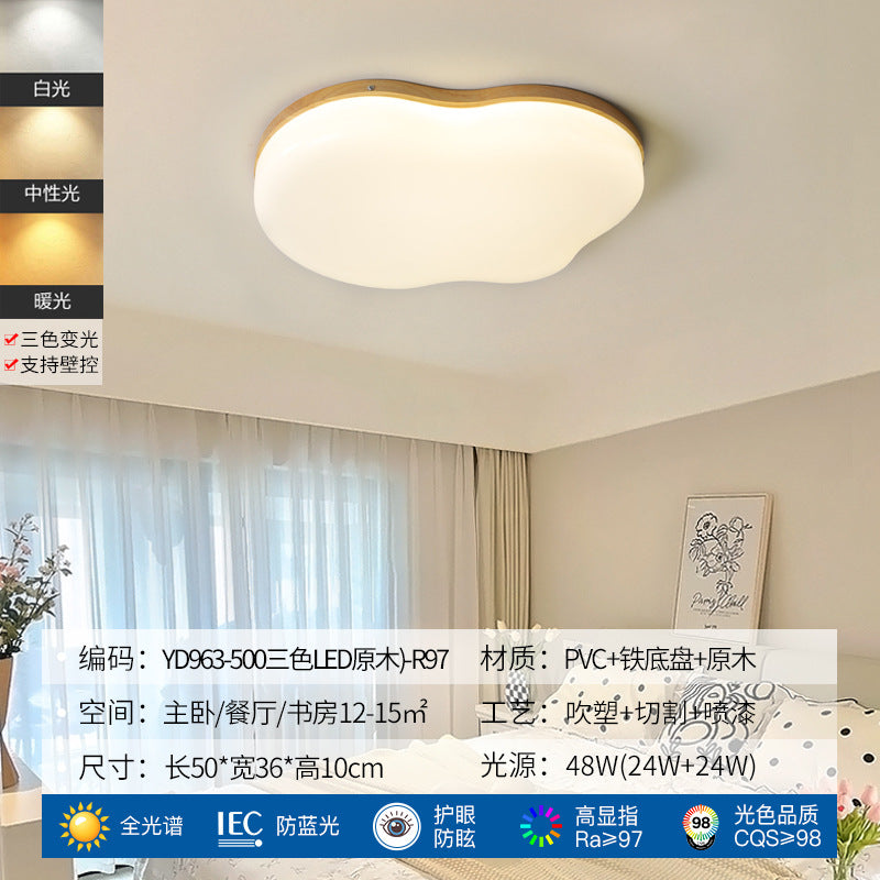 Bedroom Ceiling Lamp Modern Minimalist Irregular Cloud Study Lamp Nordic Art LED Master Bedroom Room Full Spectrum