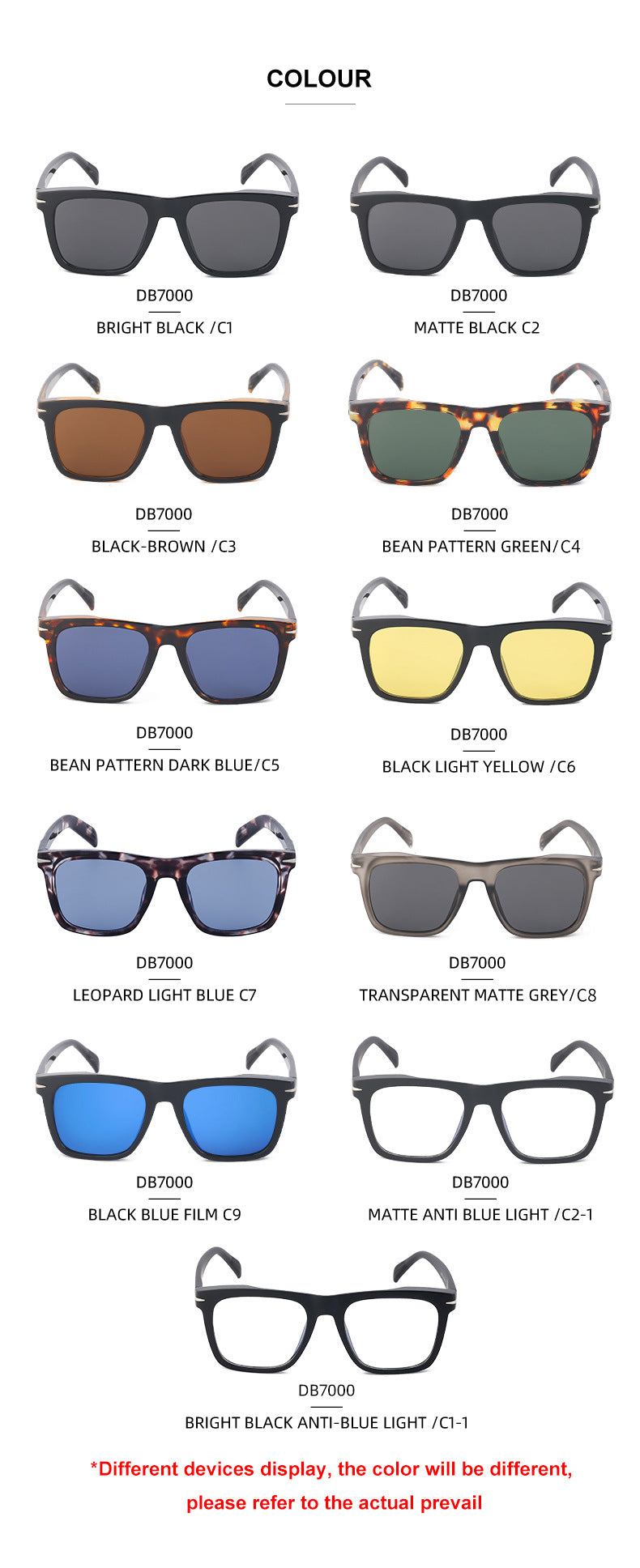 Square Frame Sunglasses for Women High-End European and American Style Internet Celebrity Same Style Mountaineering Sunglasses for Men Trendy shades Wholesale Eyewear