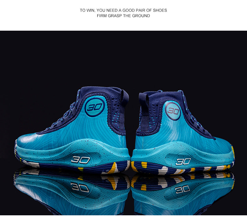 2025New Youth Support Shock Absorption Wear-Resistant Non-Slip Sports Shoes Men's fashion Soft and plaid Basketball Shoes