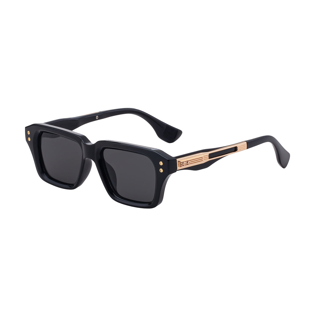 2025New European and American Fashion Square Frame Sunglasses for Men, Unique Small Frame, High-End Trendy Sun Protection Sunglasses for Men