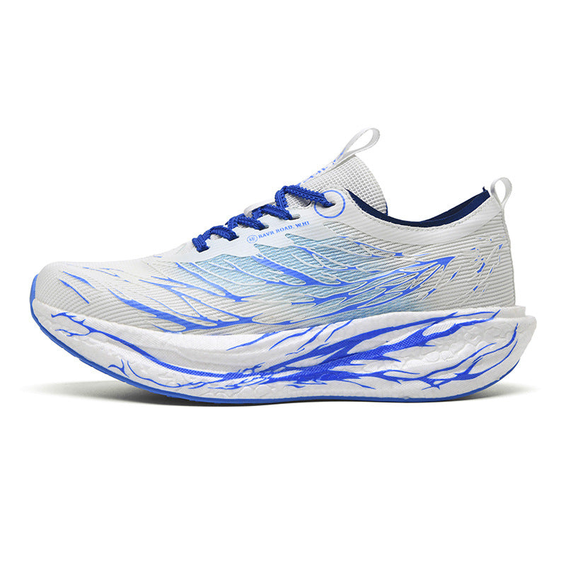 Autumn New Fluorescent Parent-Child Fashion Casual Sports Shoes with Real Carbon Plate High Elasticity Cushioning Outdoor Running Shoes