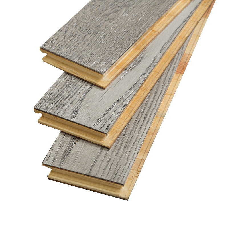 In-stock wholesale with on-site installation Herringbone Locking Floor Heating New Three-Layer Solid Wood Flooring Oak Black Walnut Flooring