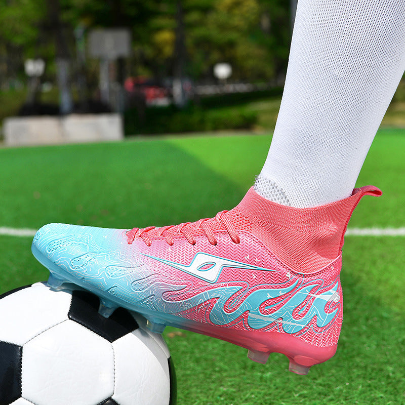 CICERO High quality professional football shoes for men and women FG Long Spike Anti-Slip Wear-Resistant Youth Practical Competition Training Shoes