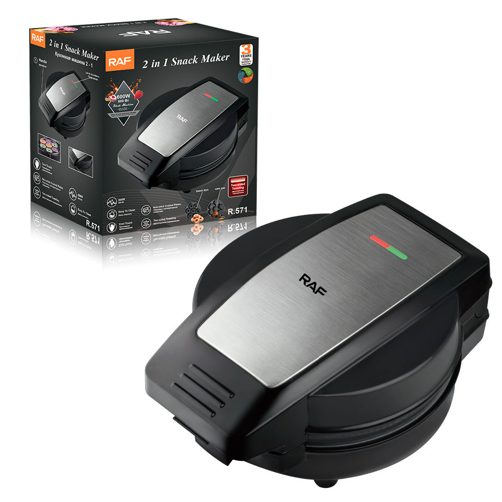 RAF 2-in-1 Household Donut Maker Breakfast Machine Mini Cake Round Cake Machine Light Food Machine Baking