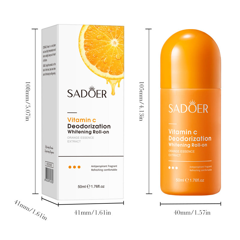 Full English VC Whitening Antiperspirant Roll-On SADOER Brightening Underarm Deodorant Roll-on  Wholesale
