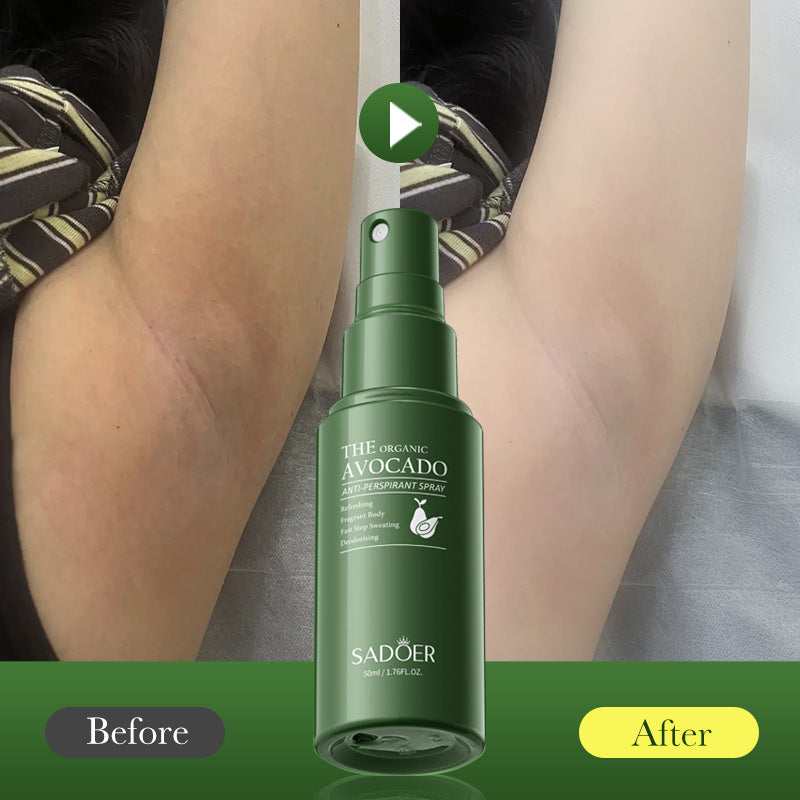 Avocado Perfume Antiperspirant Spray SADOER Deodorant Antiperspirant Portable Spray Cross-Border Wholesale