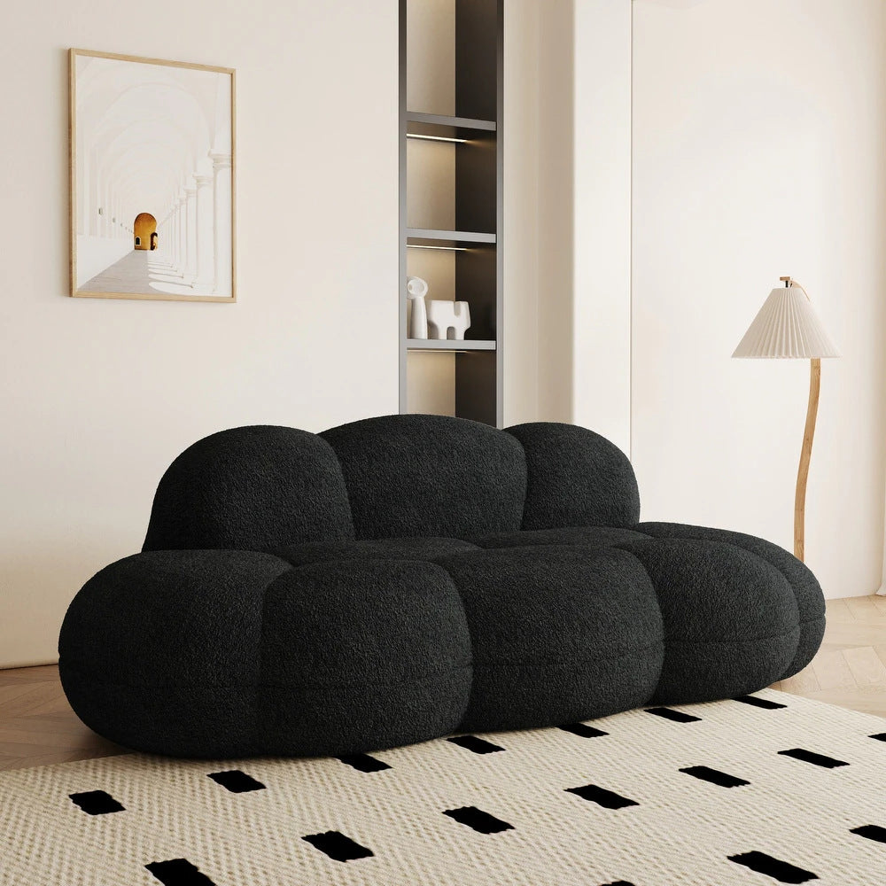 Compression sofa Cloud Sofa Small Apartment Living Room Fabric Sofa Chenille Lazy Compression Sofa