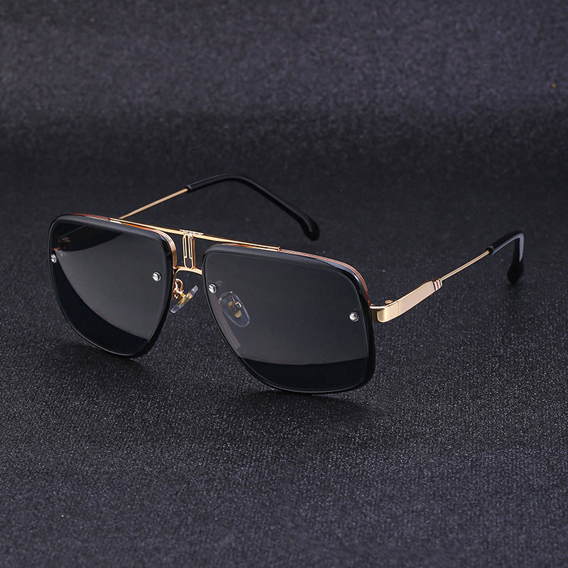 2025New Retro Square Frame Sunglasses for Men, High-End Driving Sun Protection Glasses shades