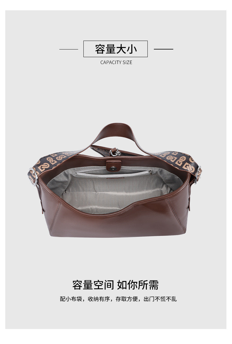 High-End Melad Crossbody Bag New Commuter Retro Tote Bag Large Capacity Versatile Single Shoulder Women's Bag Mother Bag