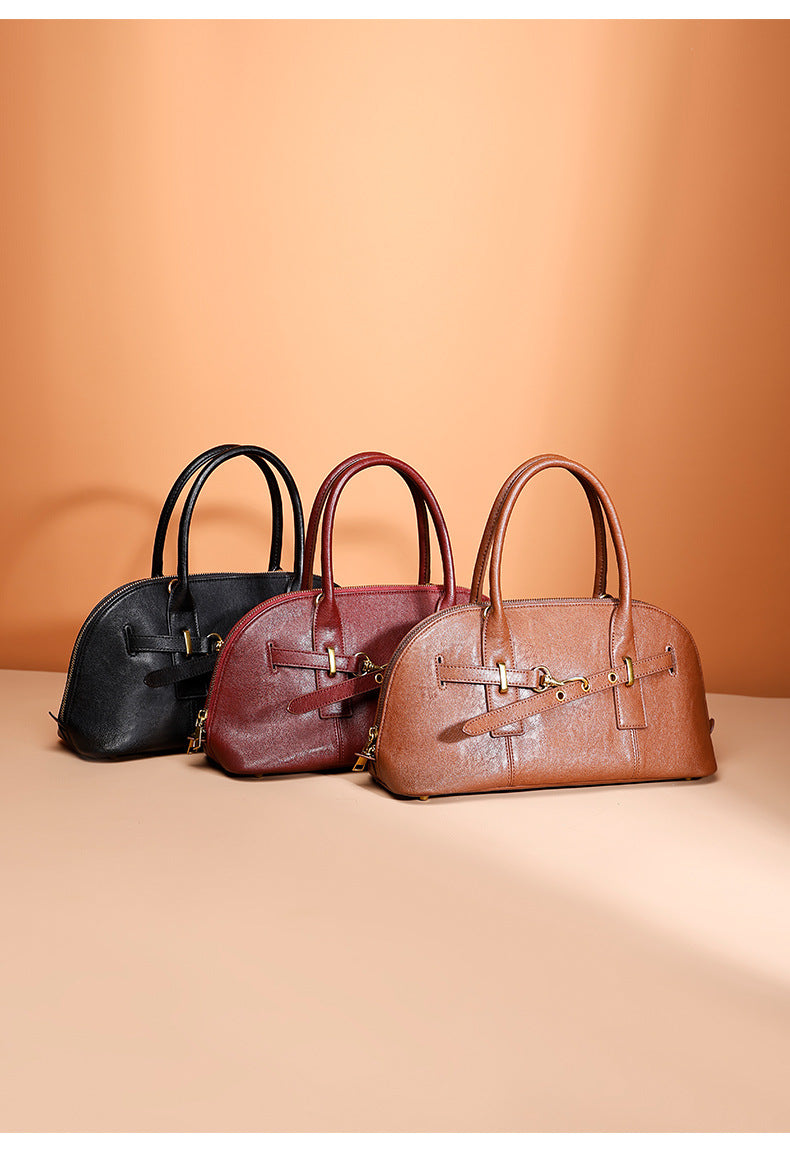 Liao Family Retro Tote Bag for Women, Large Capacity, New Trendy Fashion Women's Bag, Versatile Underarm Single Shoulder Bag, Commuting Crossbody Bag