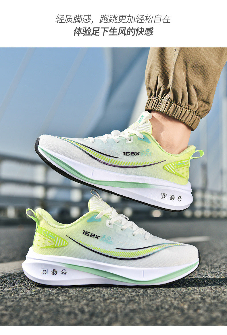 2025Large Size Marathon Running Shoes for Men and Women, Outdoor Aerobic Running, Lightweight and Breathable, Student Physical Test Running Shoes