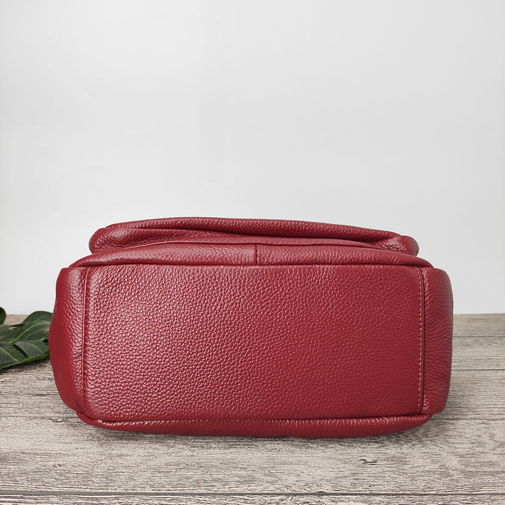 Mom's Handbag for Women2025New Genuine Leather Crossbody Bag Large Capacity Luxury Top Layer Cowhide Versatile for Middle-aged