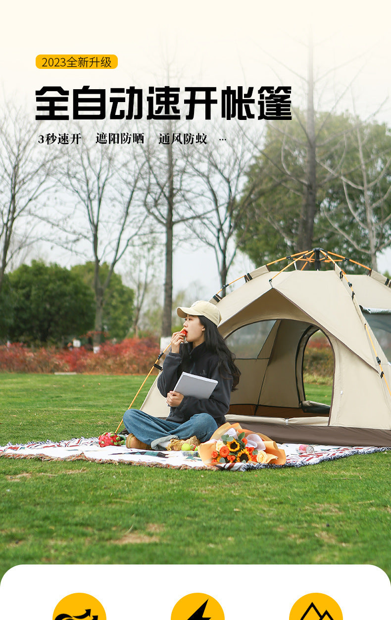 Hot-Selling Outdoor Camping Fully Automatic Waterproof Sunproof Quick-Open Tent Camping Mosquito-Proof Portable Tent Wholesale