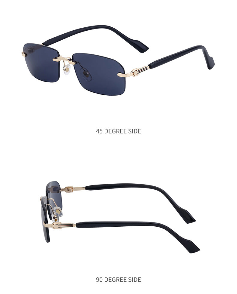 European and American new style square frame sunglasses for women INS Windproof Sunglasses for Men Driving Glasses sunglasses