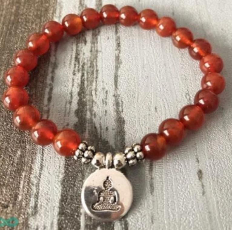 108Pink Quartz Bracelet Lotus Lucky Tree Pendant Labradorite Braided Bracelet Agate Tiger Eye Elastic Bracelet