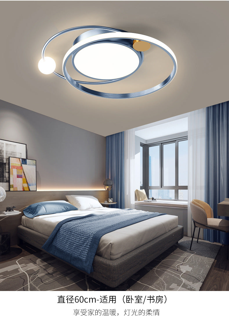 Nordic Bedroom Light Modern Minimalist led Ceiling Lamp Cozy Romantic Creative Living Room Study Room Light Fixture Round Shape