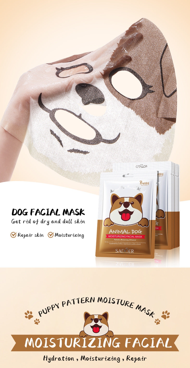 Full English Animal Pattern Mask25g SADOER Hydrating and Moisturizing Skin Care Tablets for  Wholesale