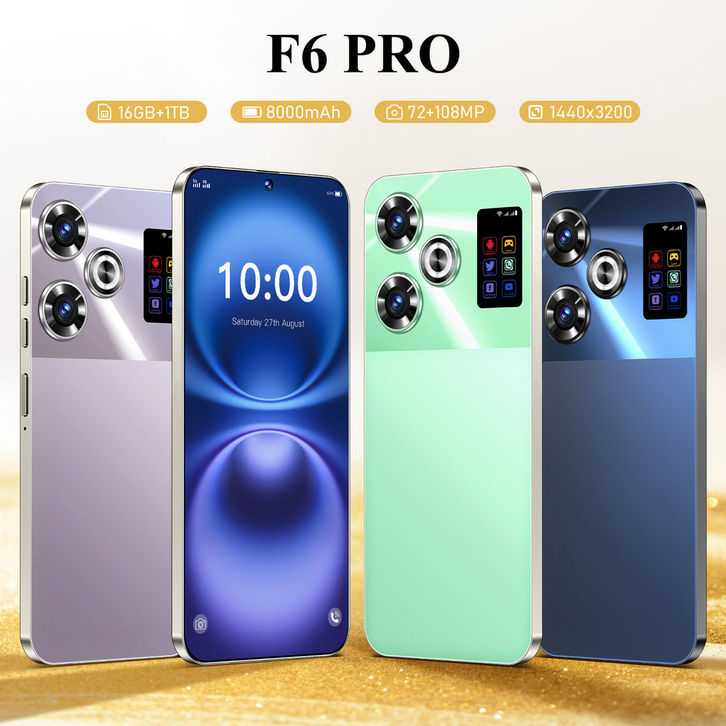 2025New Product F6 PRO Mobile Phone16+1T Smart All-in-One Machine Source Factory Available