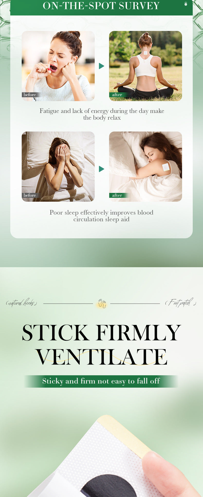 Cross-border Herbal Foot Acupoint Patch Help Sleep Body Soothing Acupoint Patch Export Manufacturer Wholesale