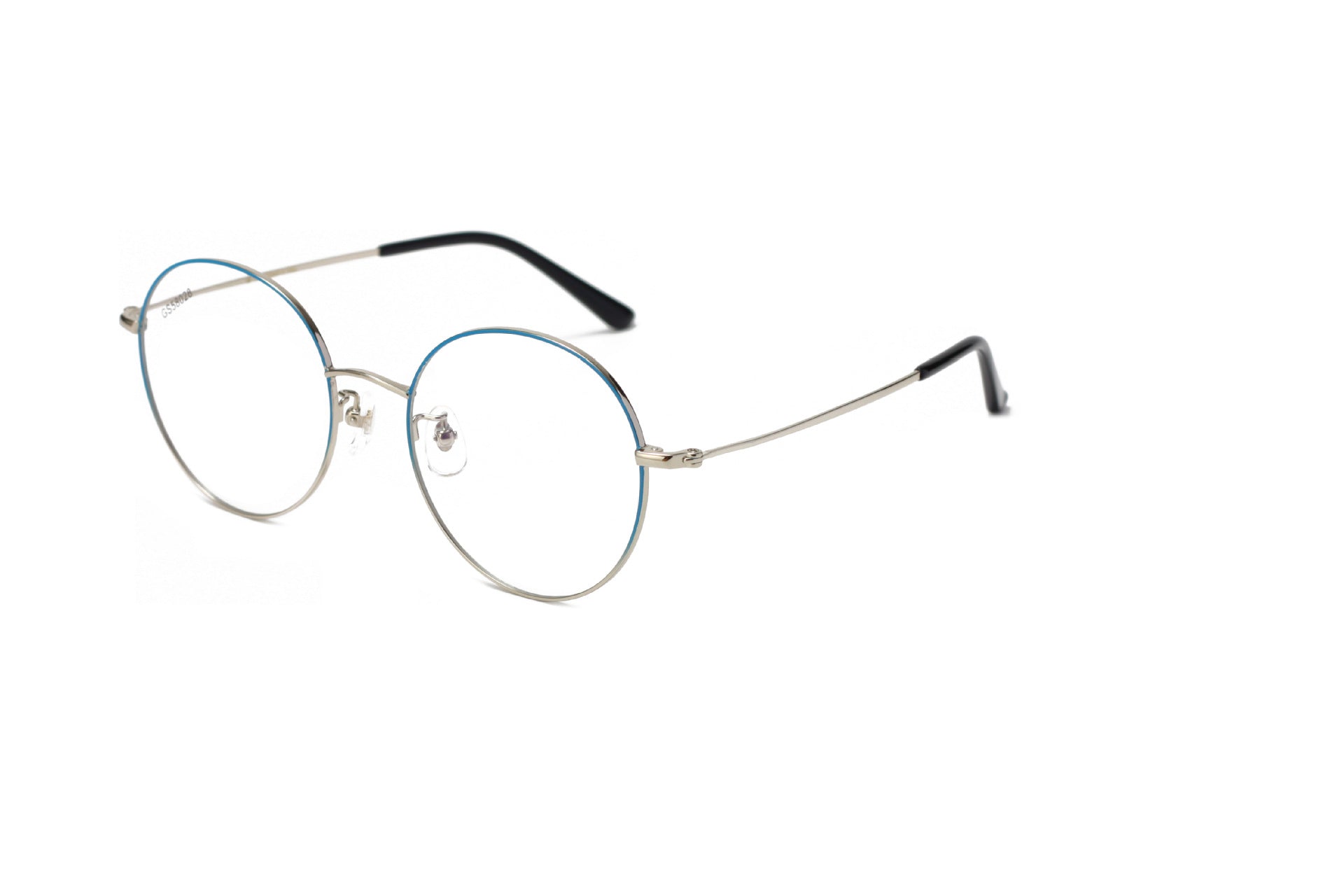 Round Frame Glasses Frame Metal Glasses Frame Women's Glasses Large Frame Light Luxury Style Rose Gold Fashion Commuting