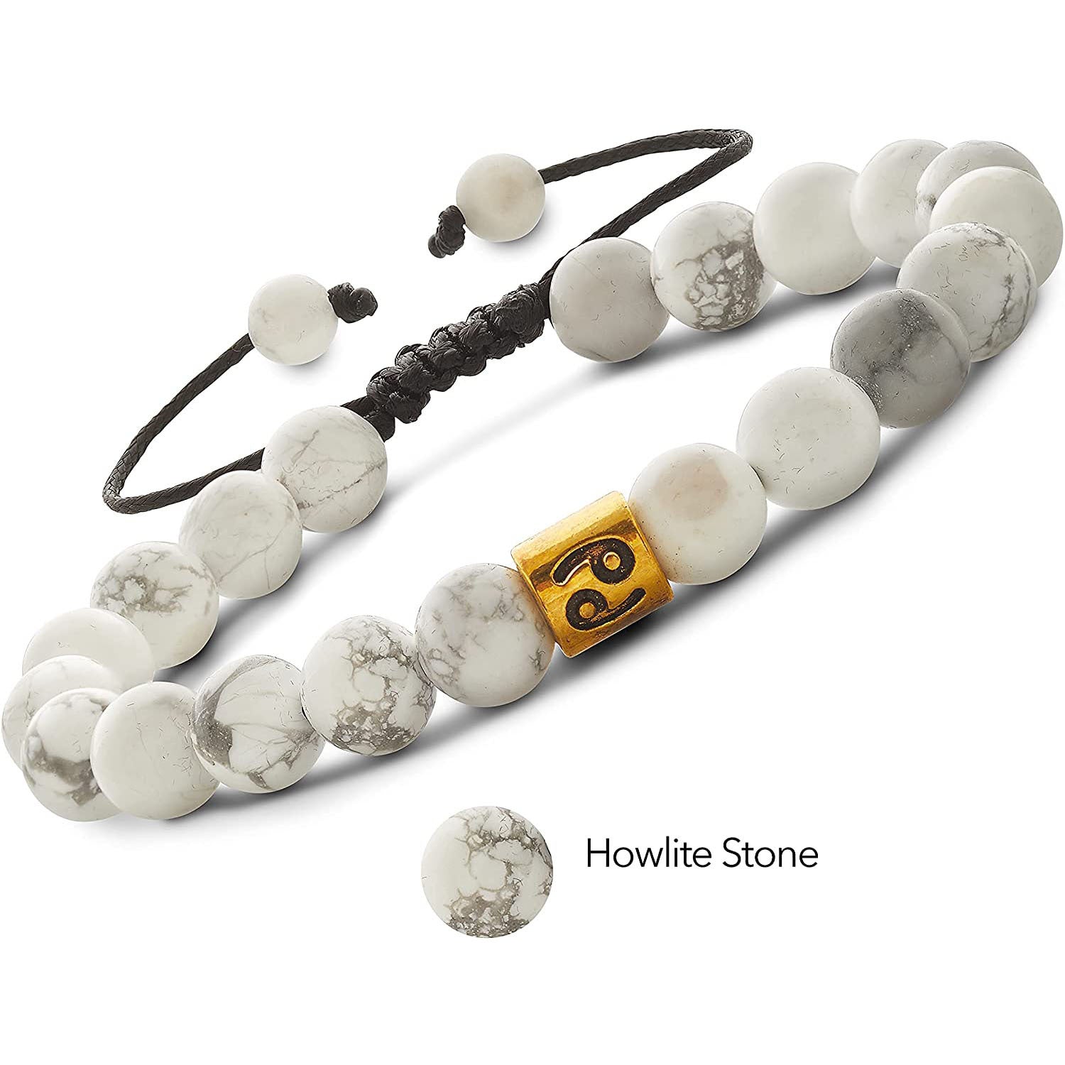 Hot Sale Lava Constellation White Turquoise Couple Bracelet Natural Stone Adjustable Handmade Woven Bracelet