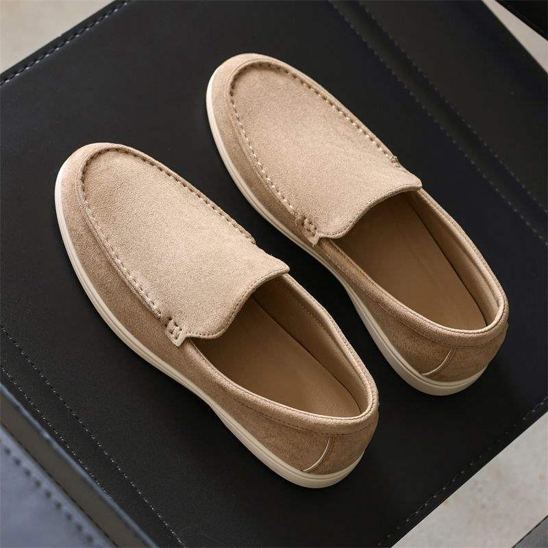 Men's Loafers2025New Summer Breathable Slip-On Casual Cloth Shoes for Men Trendy Fashion Lazy Loafers