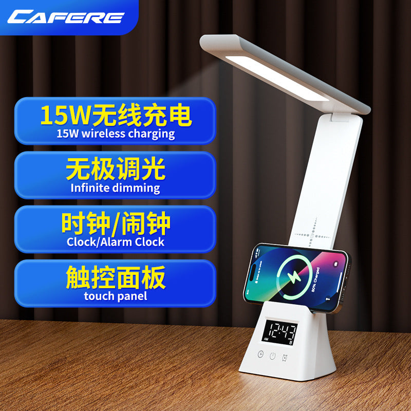 Hot-selling Smart Wireless Charging Desk Lamp Reading Foldable Multi-functional Creative Desk Lamp Student-specific Eye Protection Desk Lamp