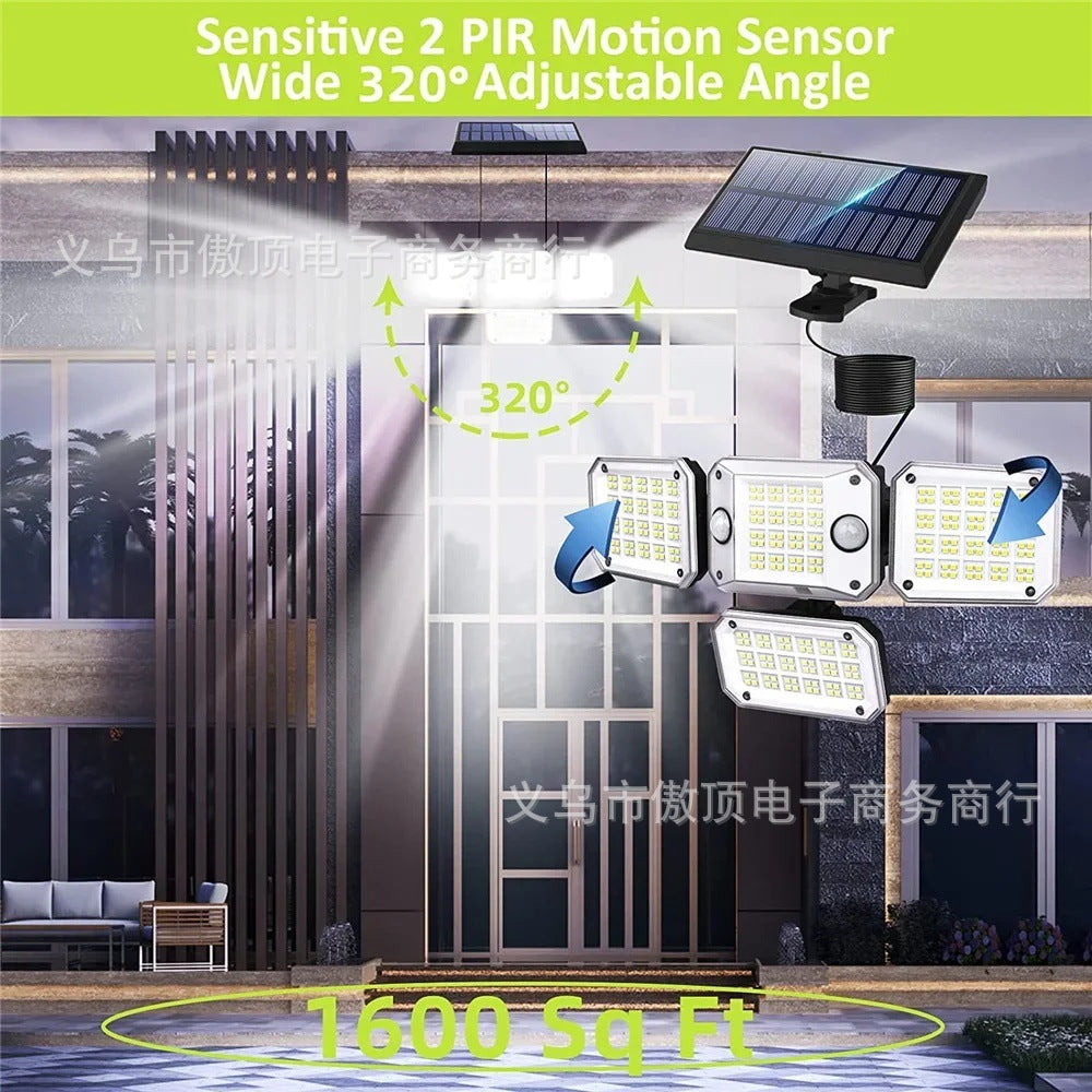 Solar Light Outdoor Garden Light Human Body Sensing Split Street Light Waterproof Wall Garden Garage Lighting Wall Light