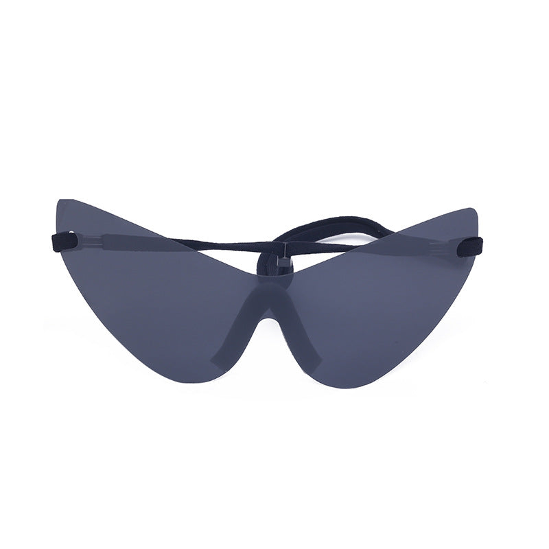 Big talker Y2K Sunglasses for Women, Sun Protection, Cycling, Sports, Windproof, Sunglasses, European and American Style, Frameless, One-piece Glasses, Men's Glasses