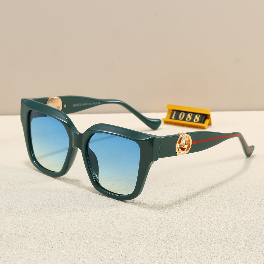 2025New style sunglasses for large faces, slimming effect, high-end feel, suitable for women Sunglasses European and American Classic Fashion