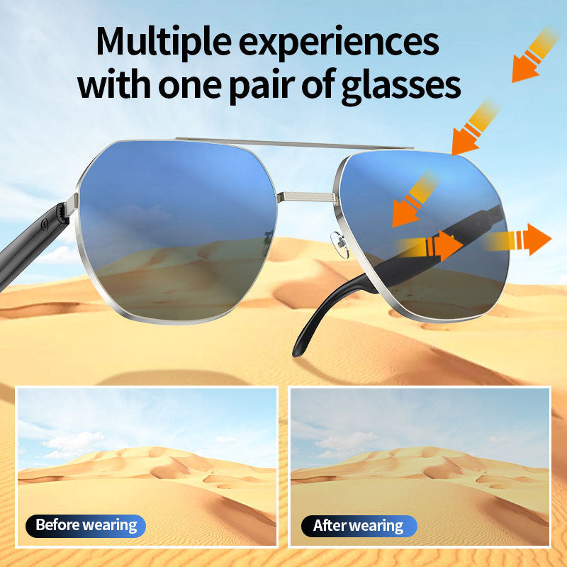 New Hot-Selling Smart AI Bluetooth Glasses for Business Calls TWS Bluetooth Headset Smart Glasses