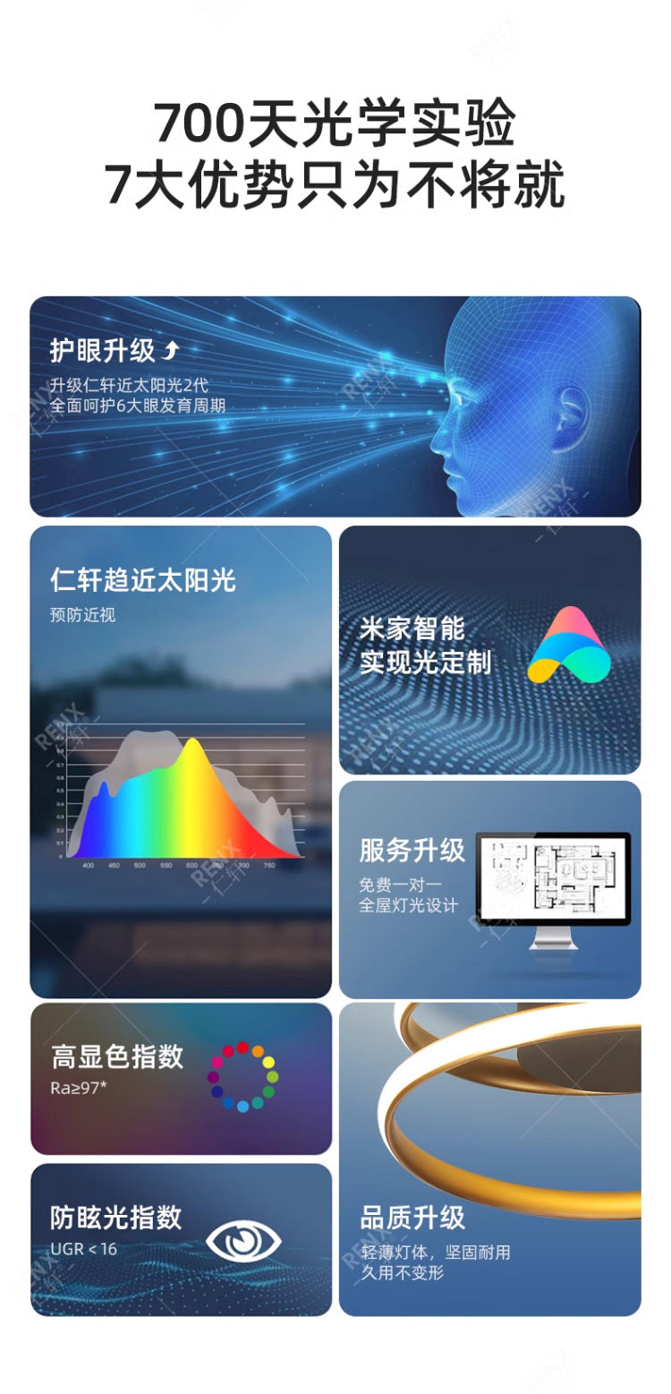 Master Bedroom Light2025New Full Spectrum Eye Protection led Ceiling Lamp Modern Minimalist Internet Celebrity Style Artistic Living Room Lamp