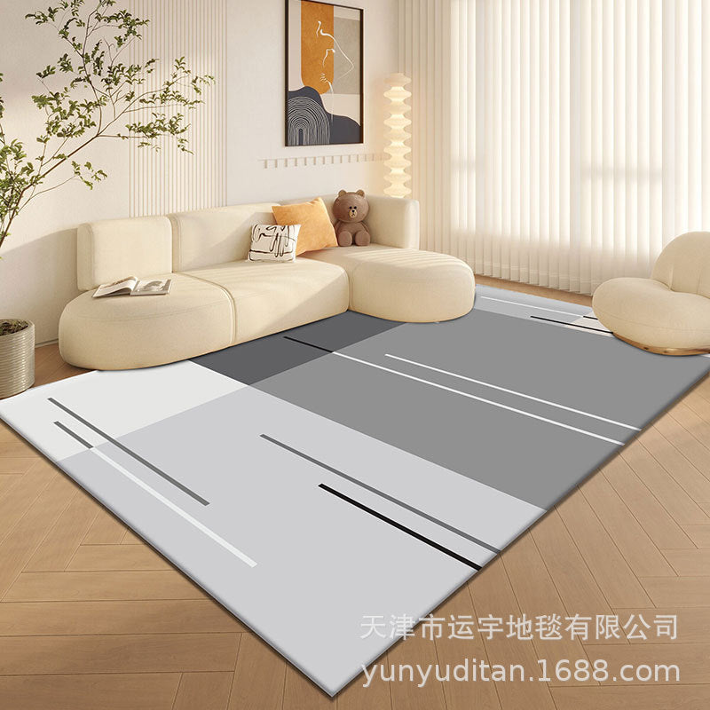 Living Room Carpet Cream Style Crystal Velvet Floor Mat Sofa Coffee Table Rug Bedroom Bedside Rug Manufacturer Can Label