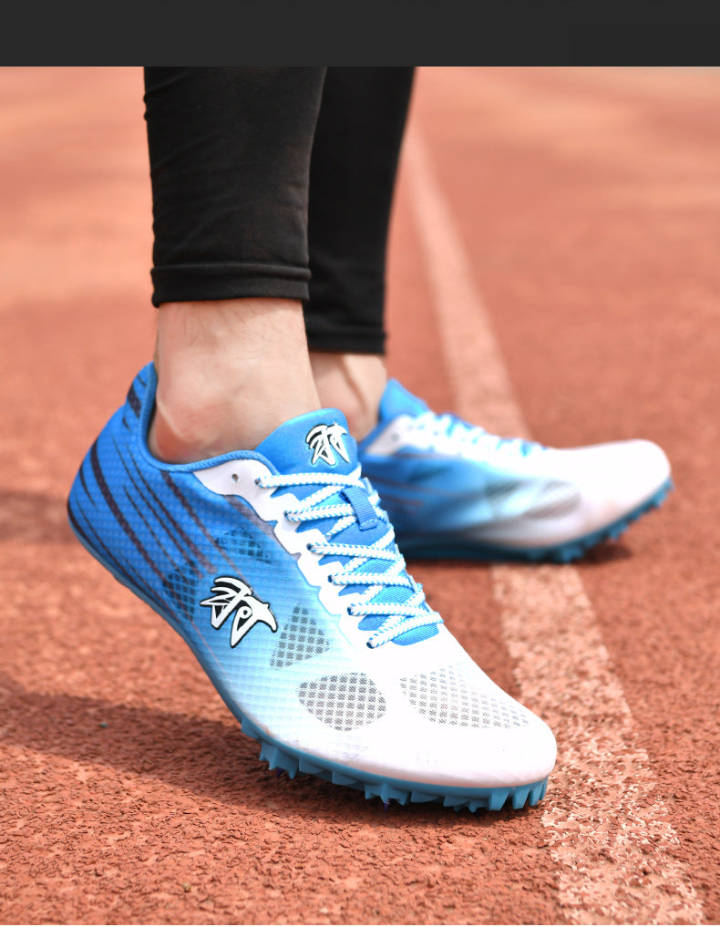 New Track and Field Spikes Men's Full Palm Carbon Plate7Student Physical Education Training Running Shoes for Long Jump and Middle Distance Running for Women