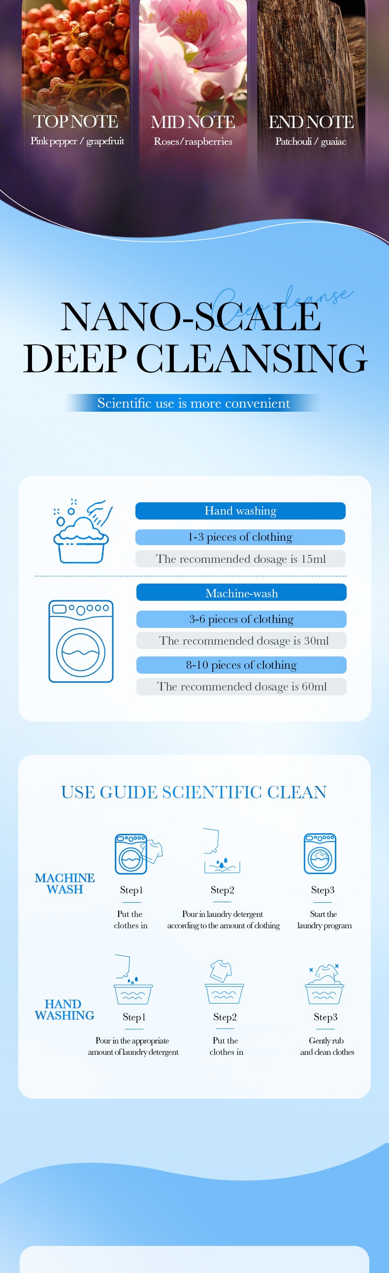 Cross-border Lavender Antibacterial Laundry Detergent500ml Fragrance Cleaning Clean Clothing Export Manufacturer Wholesale