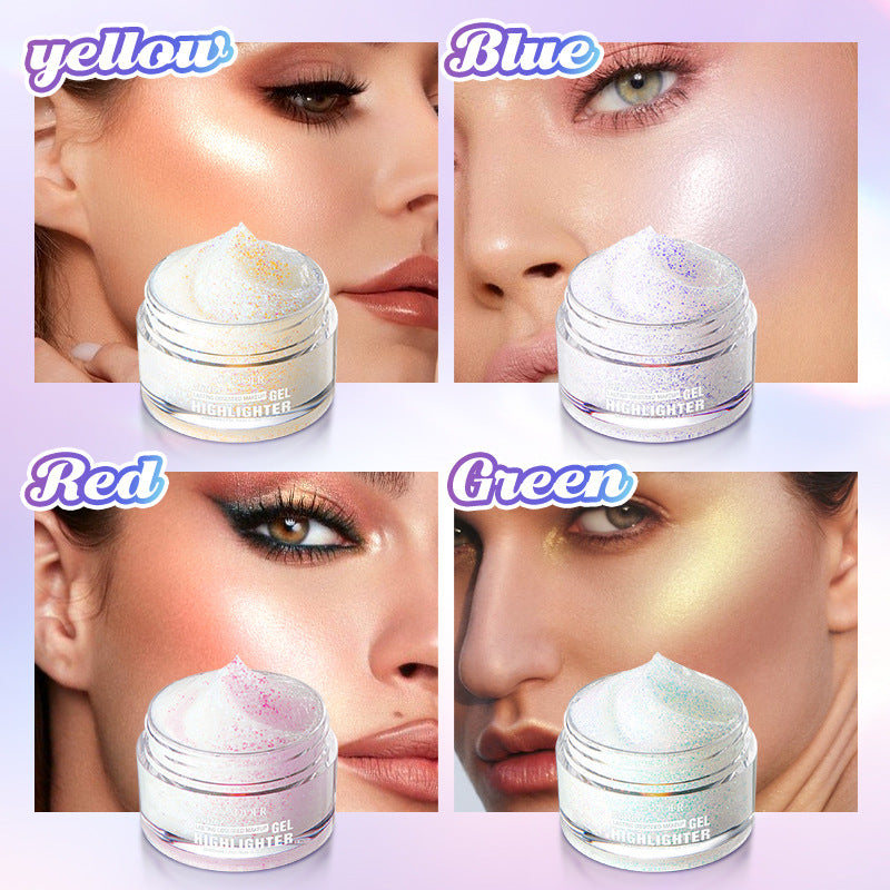 Colorful Highlight Gel SADOER Increase Facial Highlight Makeup Gel Cross-Border Wholesale