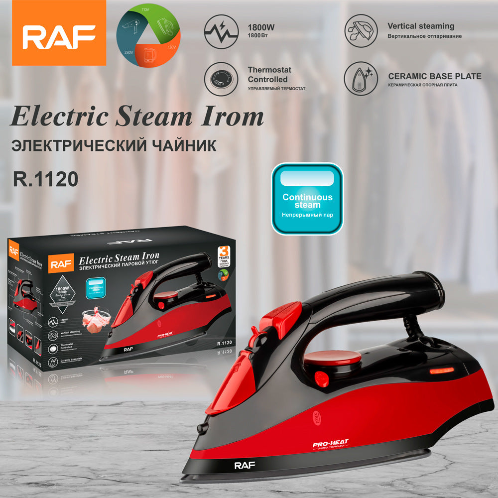 RAF European Standard Household Electric Iron Powerful Steam Steam Ironing Iron Fast Wrinkle Removal Dry and Wet Dual-use