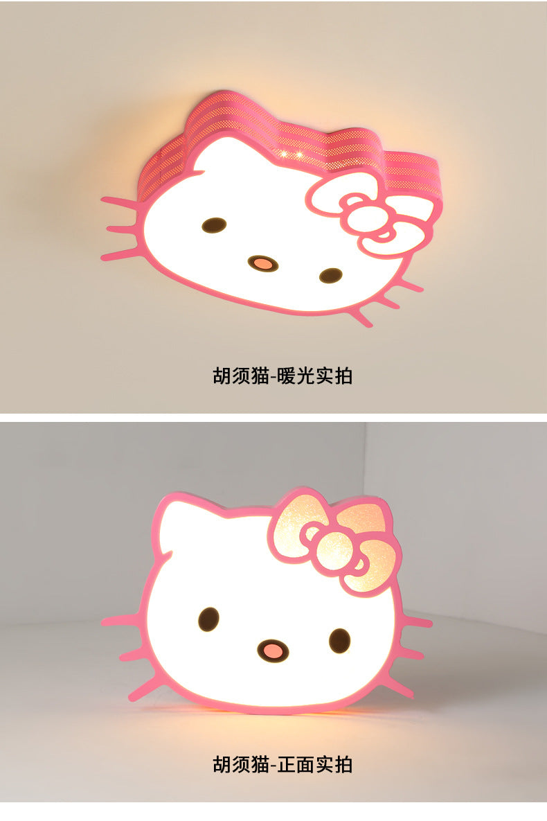 Children's Room Bedroom Lamp Boys Girls Pink Creative Cartoon Ceiling Lamp Cozy Romantic Room Lamp Master Bedroom Lamp