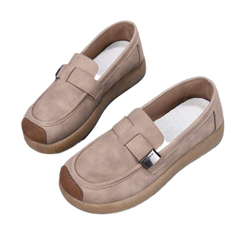 2025New Birkenstock Shoes for Women, Old North Cloth Shoes, Non-Slip Breathable Soft Sole, Non-Slip Mom Shoes, Spring Single Shoes