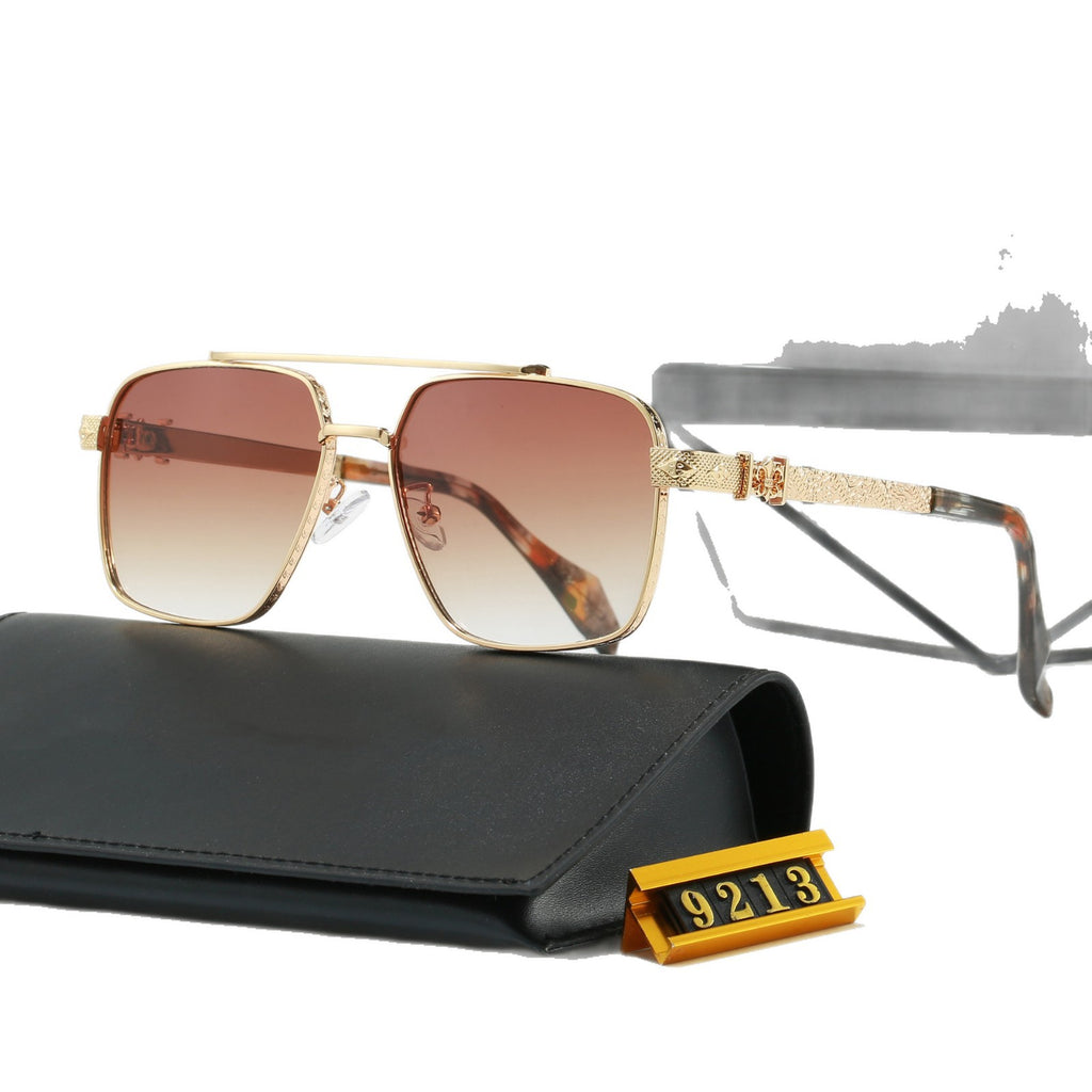 Handcrafted Heavy-duty Glasses Elegant High-quality Titanium Sunglasses for Men and Women Fashionable Casual UV Protection Sunglasses