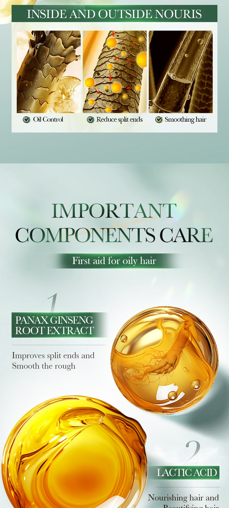 Hair Volumizing Spray SADOER Oil Removal and Smooth Hair Spray for Improving Hair Texture, Cross-Border Wholesale