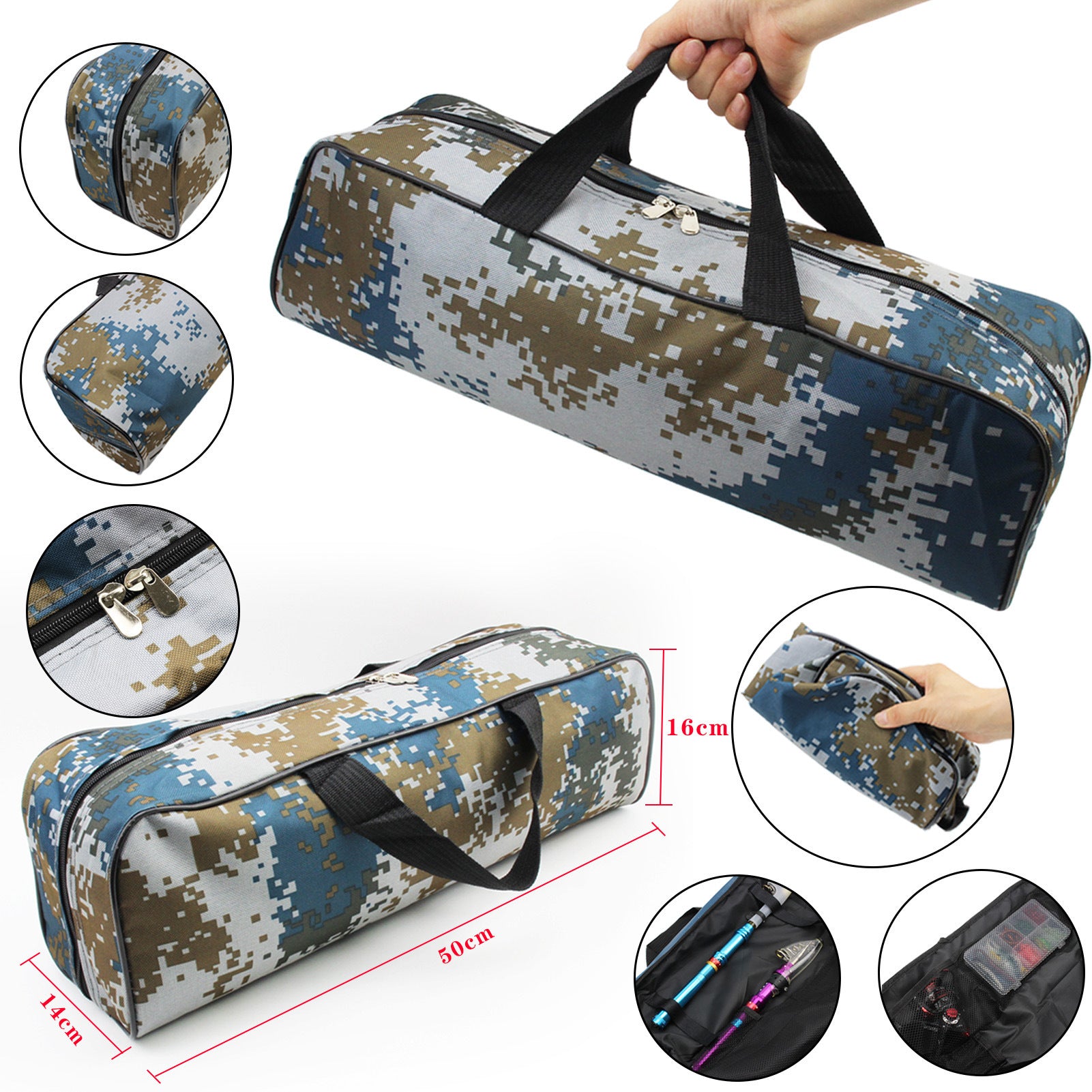 A Fishing Rod Ultra Short Retractable Portable Lure Rod Straight Handle Fishing Rod Spinning Wheel Fishing Gear Set