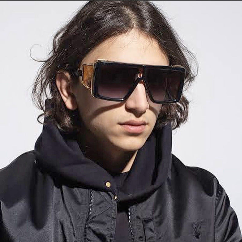 New Steampunk Style Sun Protection Sunglasses for Women, Full Coverage, Men's Trendy European and American Wholesale