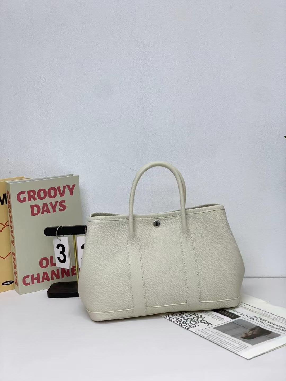 Garden Bag Summer High-End Feel Guangzhou First Layer Cowhide Women's Bag Genuine Leather Tote Bag Large Capacity Commuter Handbag