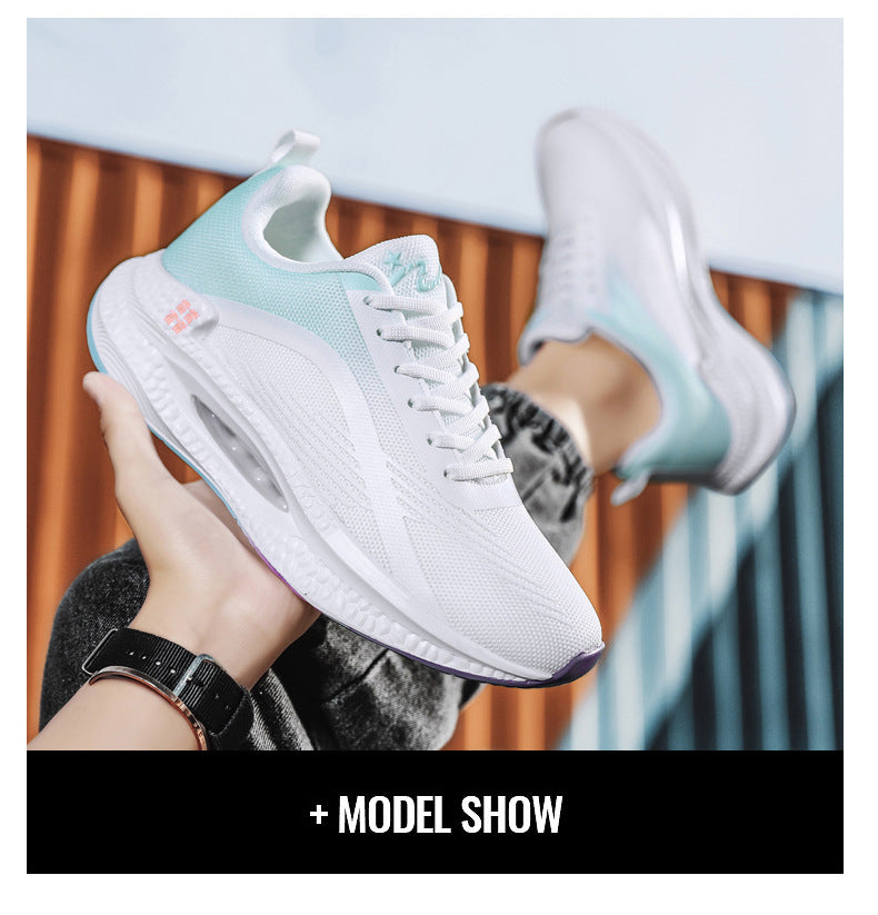 2025Spring Sports Shoes Jueying Men's Casual Mesh Breathable Cushion Rebound Lightweight Running Shoes Breathable Comfortable